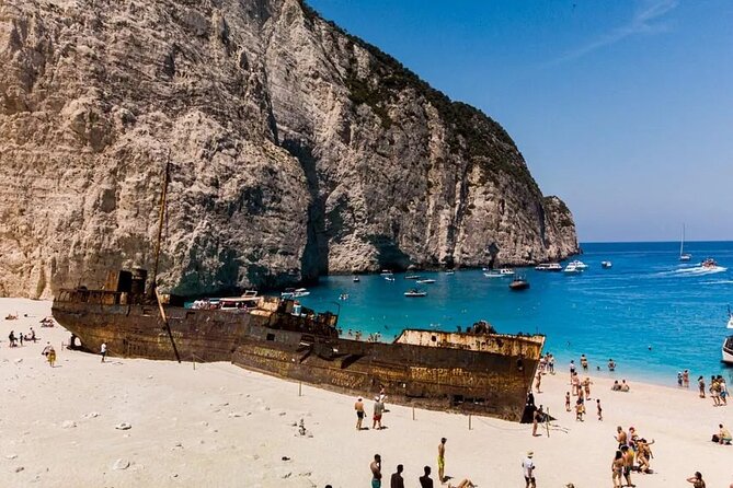 Zante Cruise to Blue Caves & Shipwreck Beach Photo stop - Navagio Beach: the photo stop needs clear expectations